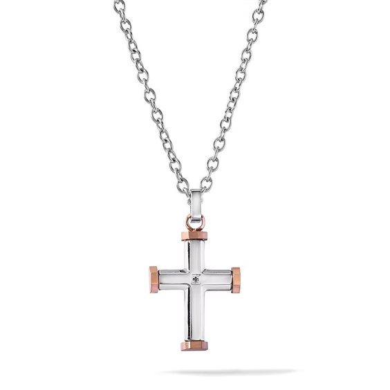 Collana Comete Uomo in Acciaio Zircone UGL 757 - UGL 757